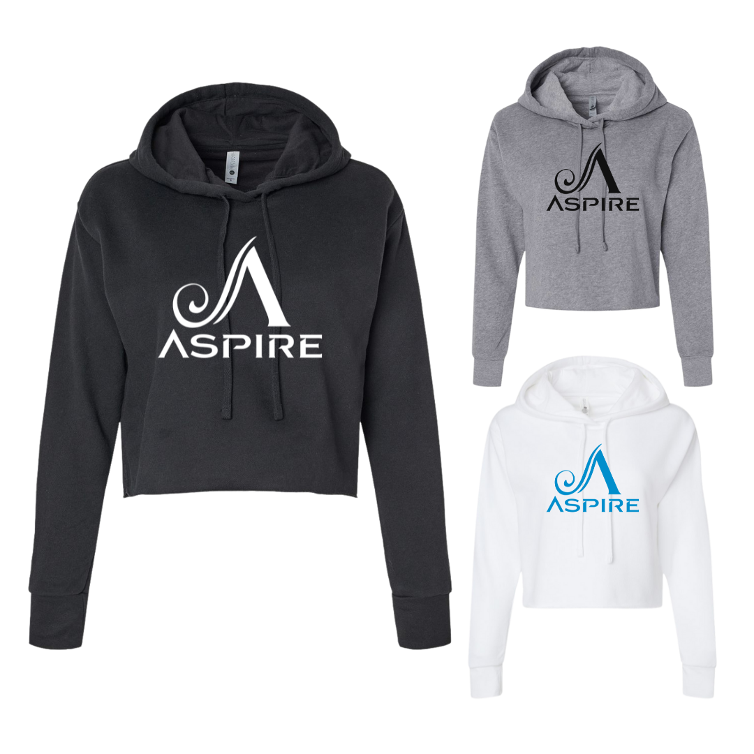 Aspire Cropped Hoodie with Front Logo