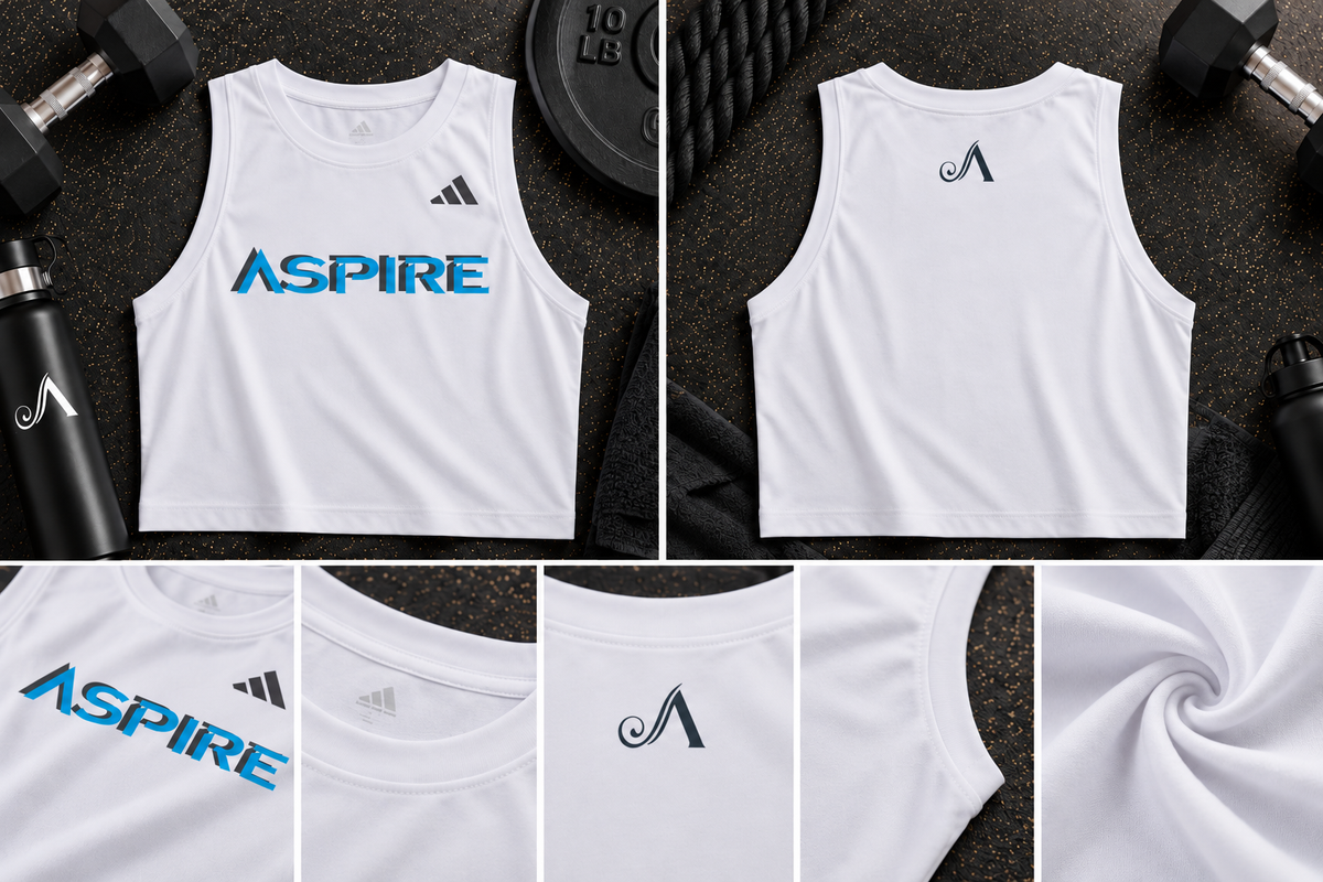 Aspire Cropped Dry Fit Tank