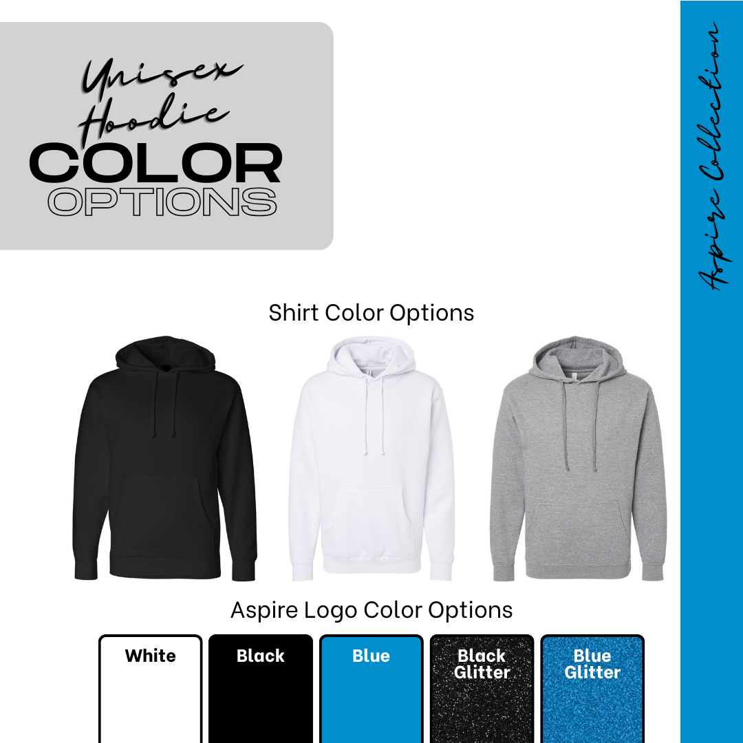 Aspire Unisex Hoodie with Front Logo