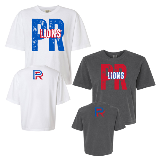 Distressed PR Lions Adult T-Shirt