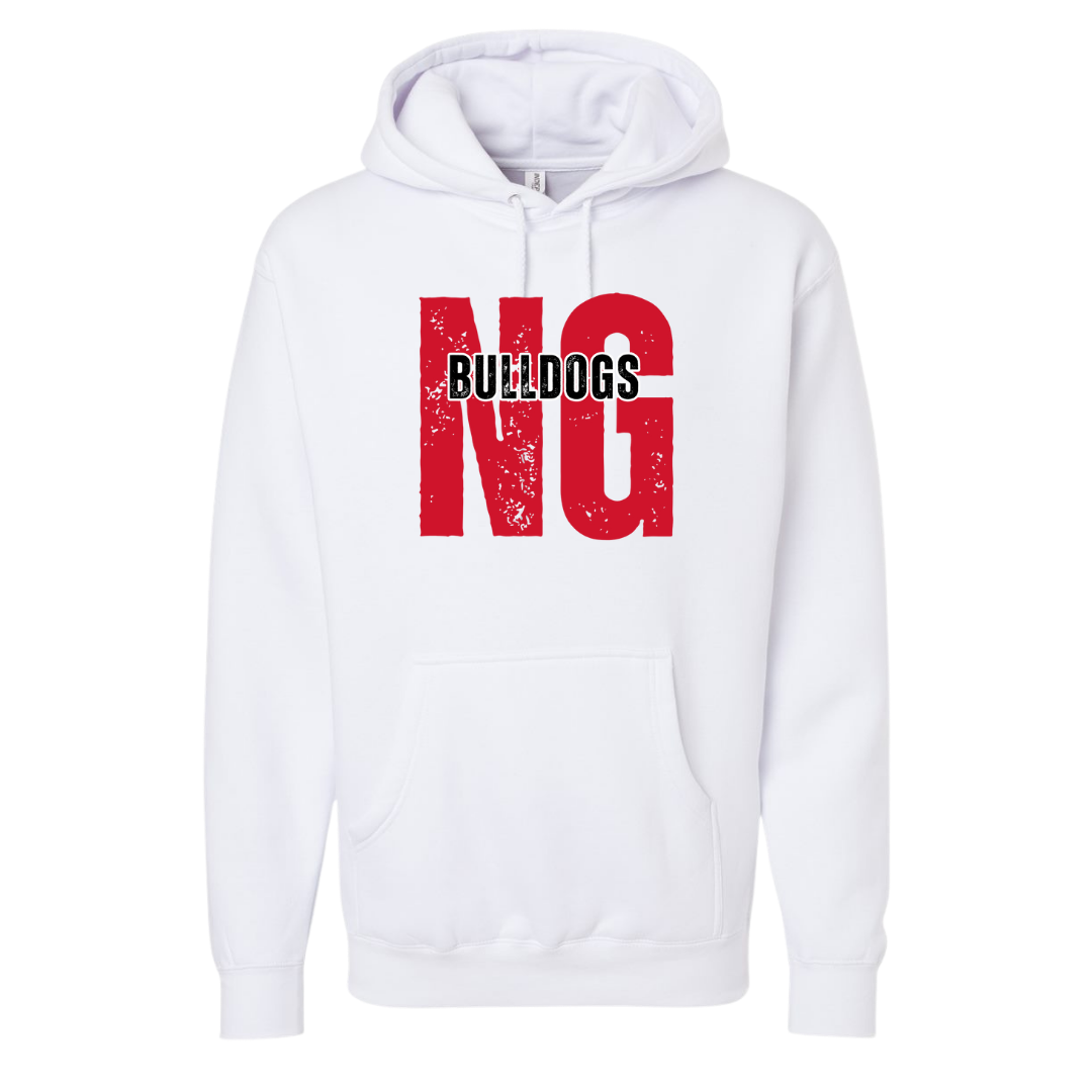 Distressed NG Bulldogs Unisex Hoodie