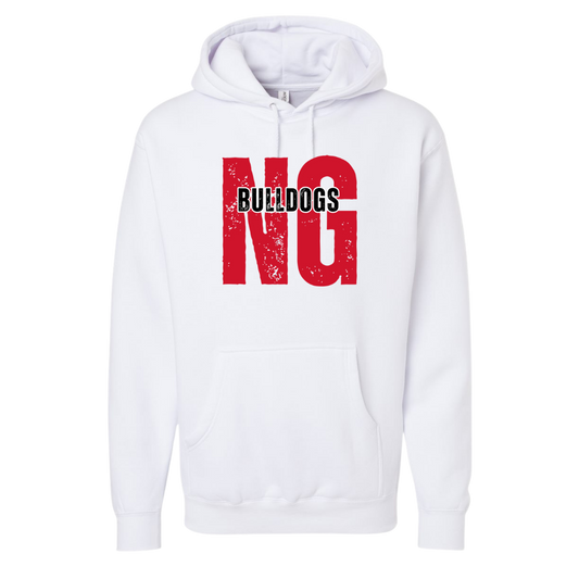 Distressed NG Bulldogs Unisex Hoodie