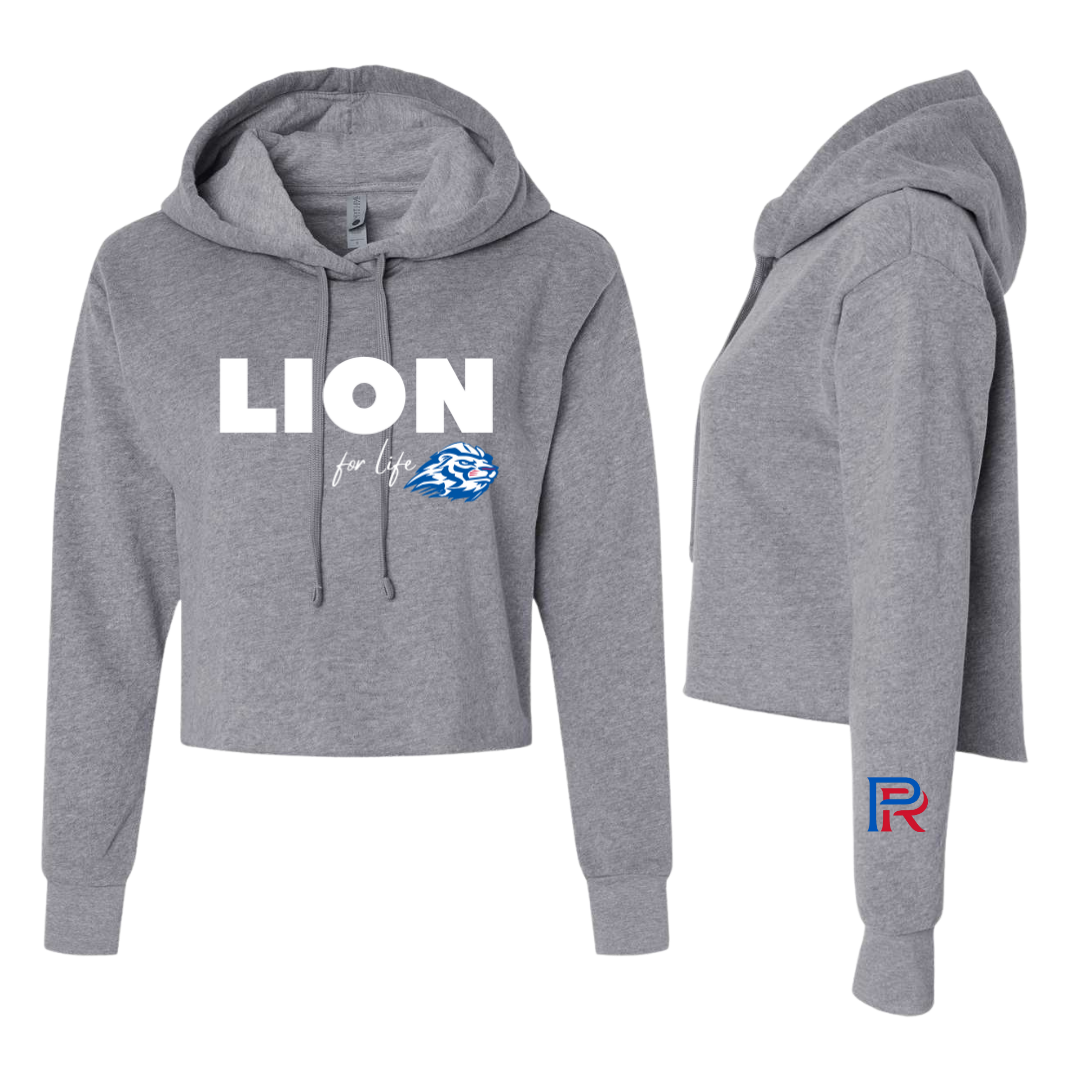 Lion for Life Women's Cropped Hoodie