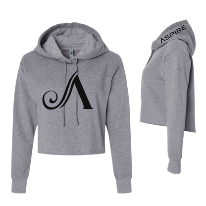 Aspire Cropped Hoodie with Front Logo + Hood Detail