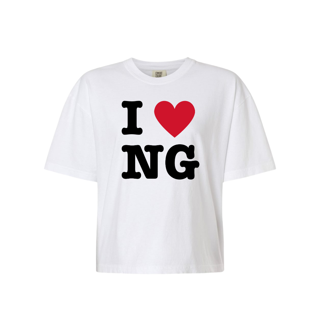 I Heart NG Cropped T-Shirt