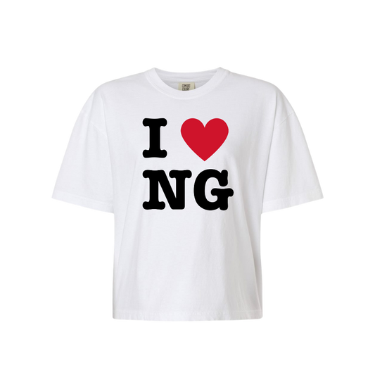 I Heart NG Cropped T-Shirt