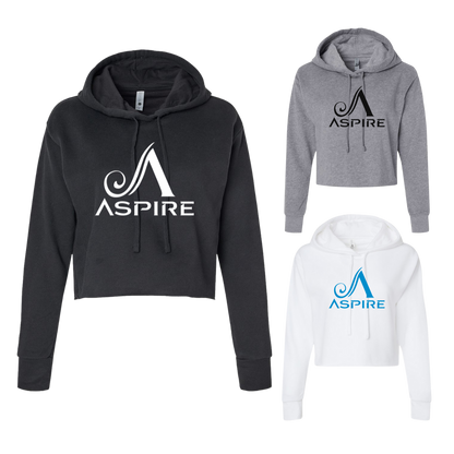 Aspire Cropped Hoodie with Front Logo