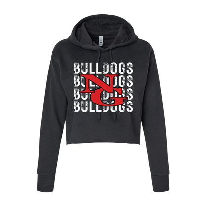 NG + Stacked Bulldogs Women's Cropped Hoodie