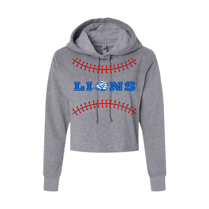 Lions Ball Seam Women's Cropped Hoodie