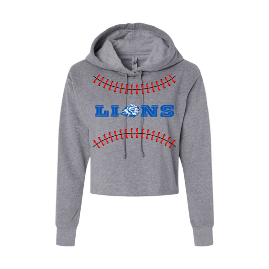 Lions Ball Seam Women's Cropped Hoodie