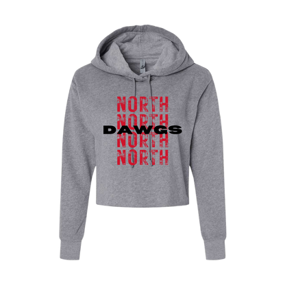 Dawgs + Stacked North Women's Cropped Hoodie