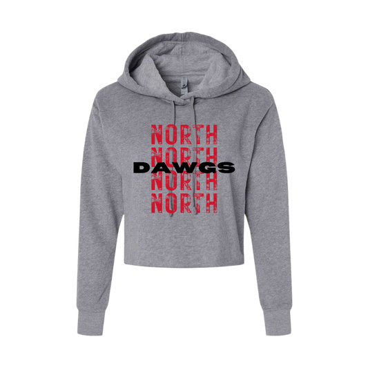 Dawgs + Stacked North Women's Cropped Hoodie