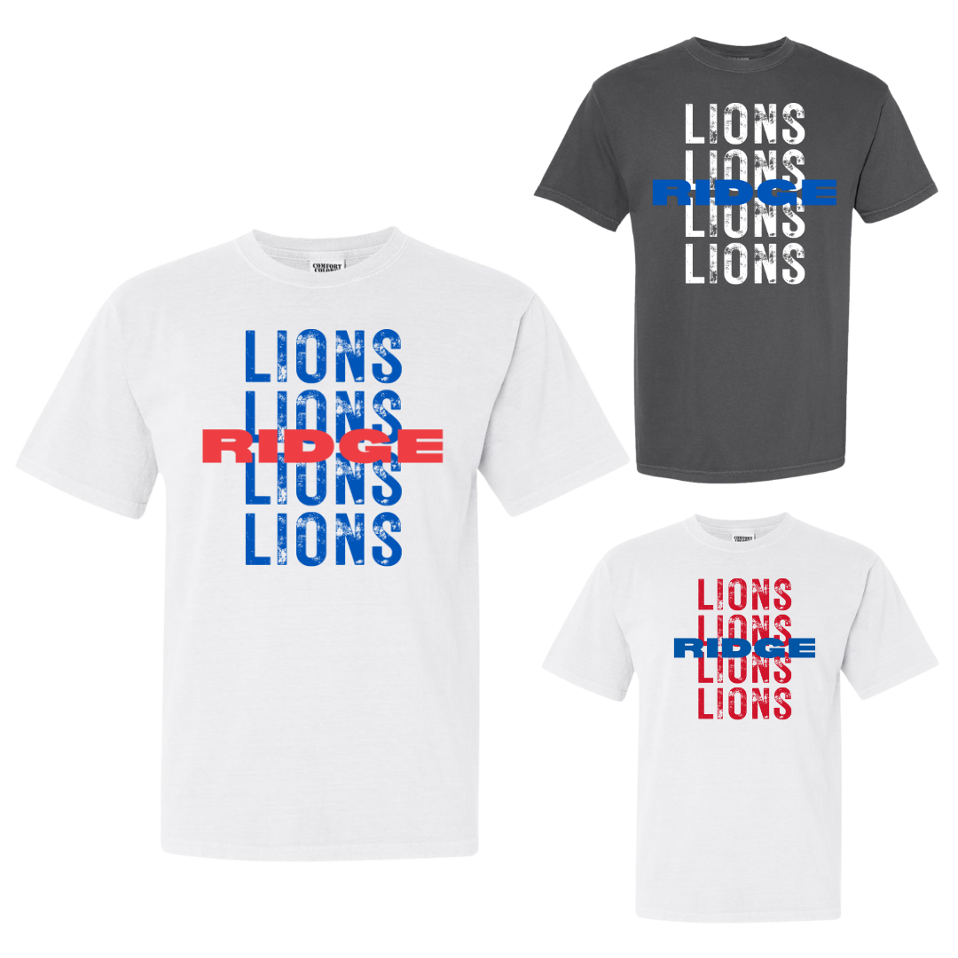 Ridge + Stacked Lions Unisex T-Shirt