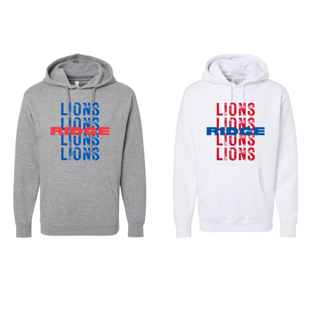 Ridge + Stacked Lions Unisex Hoodie