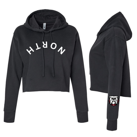 Upside Down North Women's Cropped Hoodie