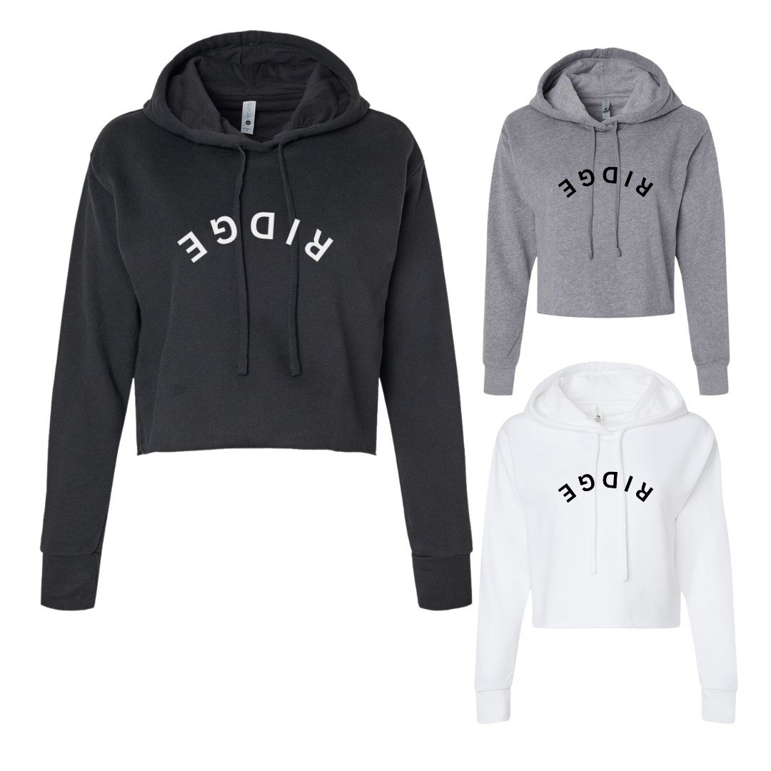 Upside Down Ridge Women's Cropped Hoodie