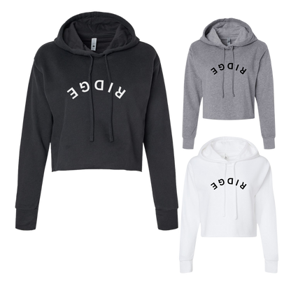 Upside Down Ridge Women's Cropped Hoodie