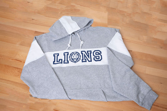 Varsity Lions Colorblock Adult Hoodie